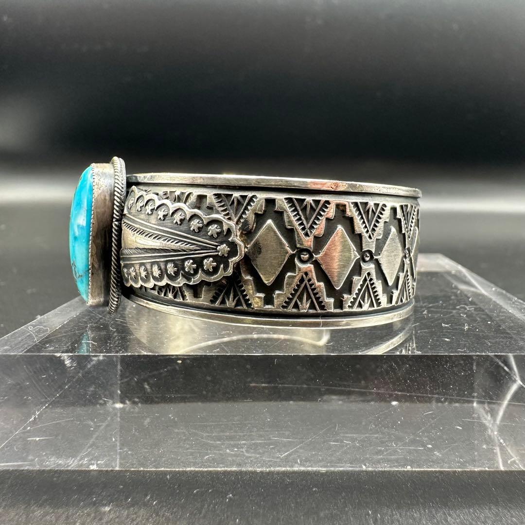 Navajo Gary Reeves イサカピーク ターコイズ　バングル