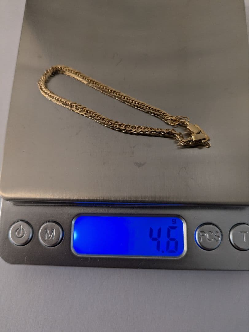 K18喜平ブレスレット　約15〜16センチとなります。