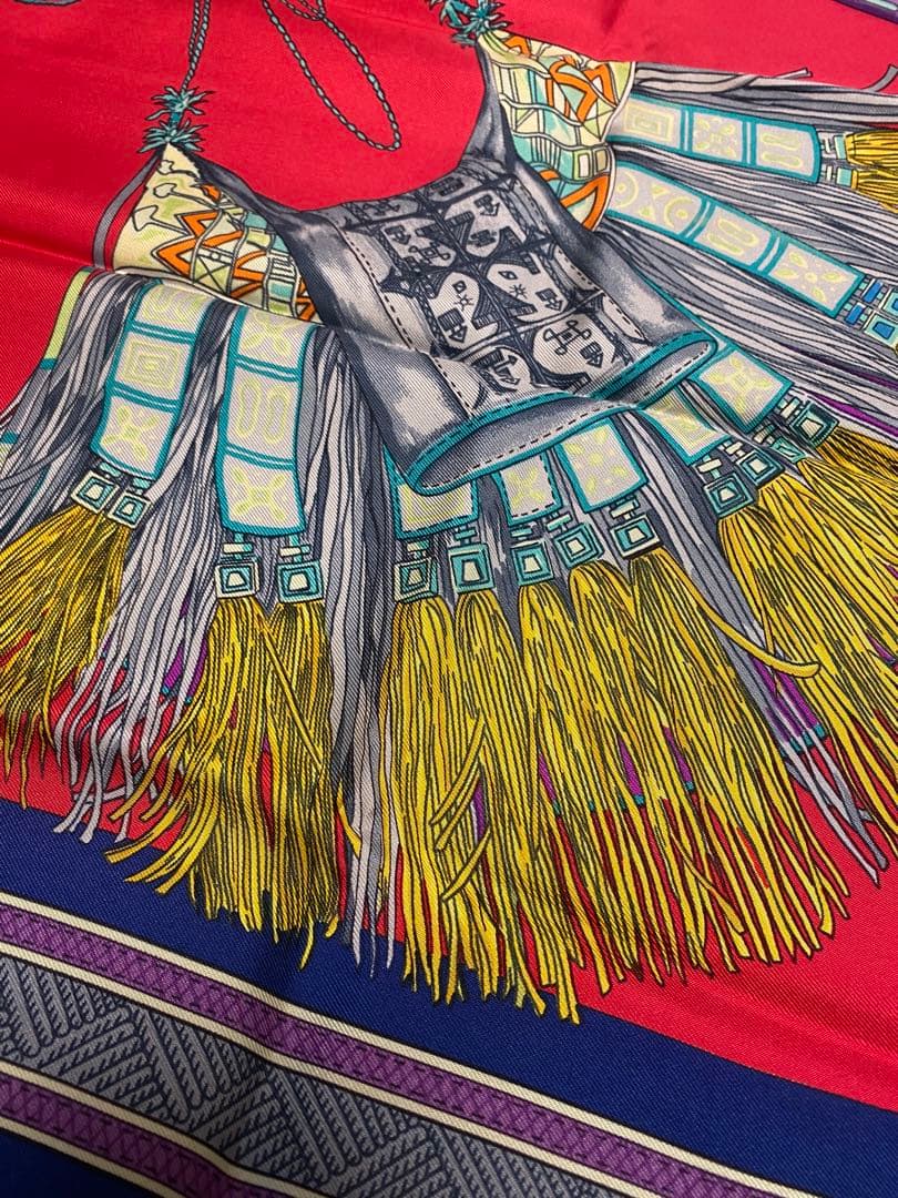 エルメス / カレ90 cuirs Du DESERT 砂漠の首飾り　スカーフ