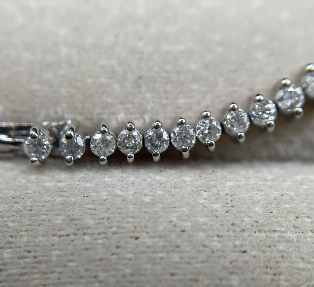 JA123★最高級 ダイヤモンド2ct プラチナ ブレスレット 鑑別書付