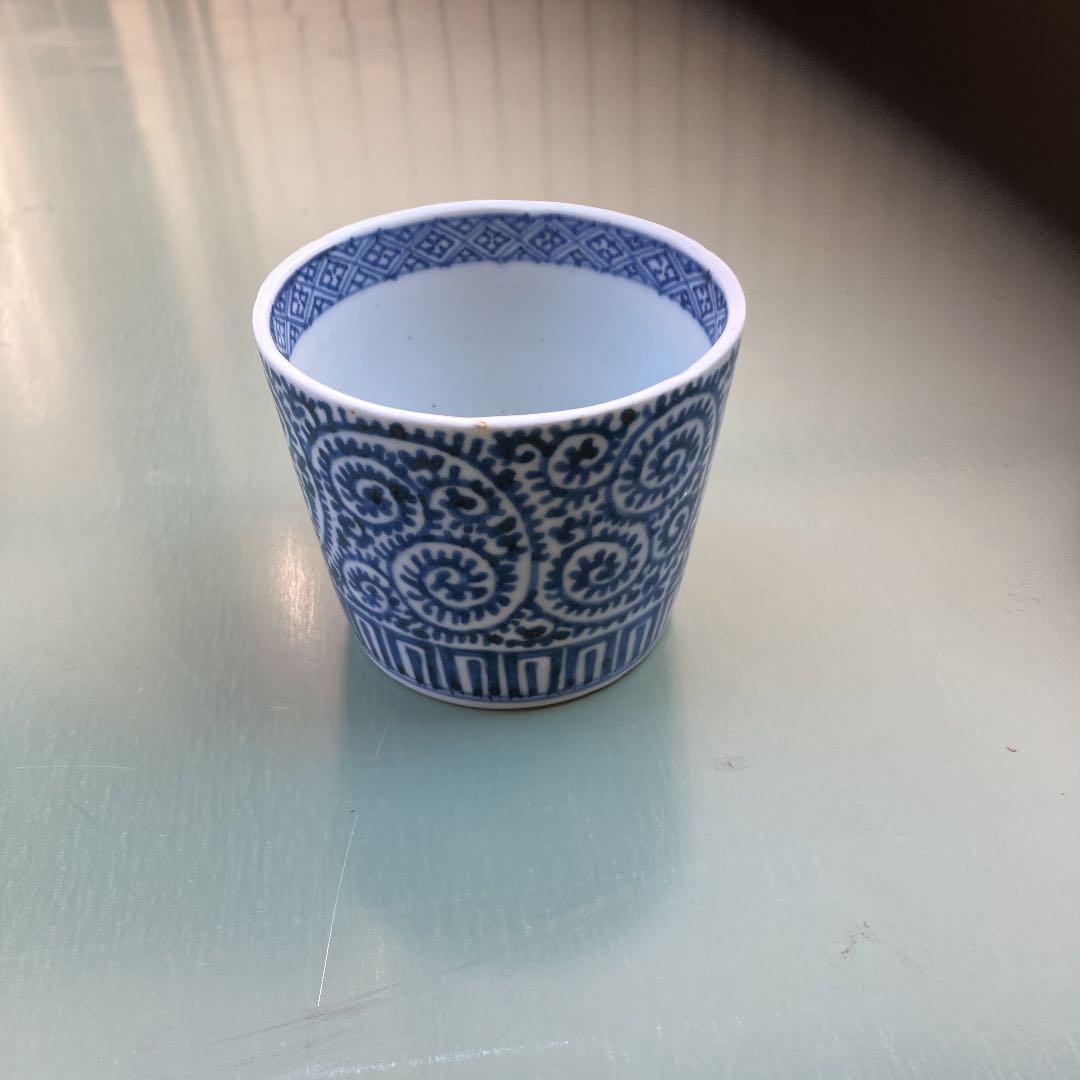 伊万里焼き蛸唐草蕎麦猪口