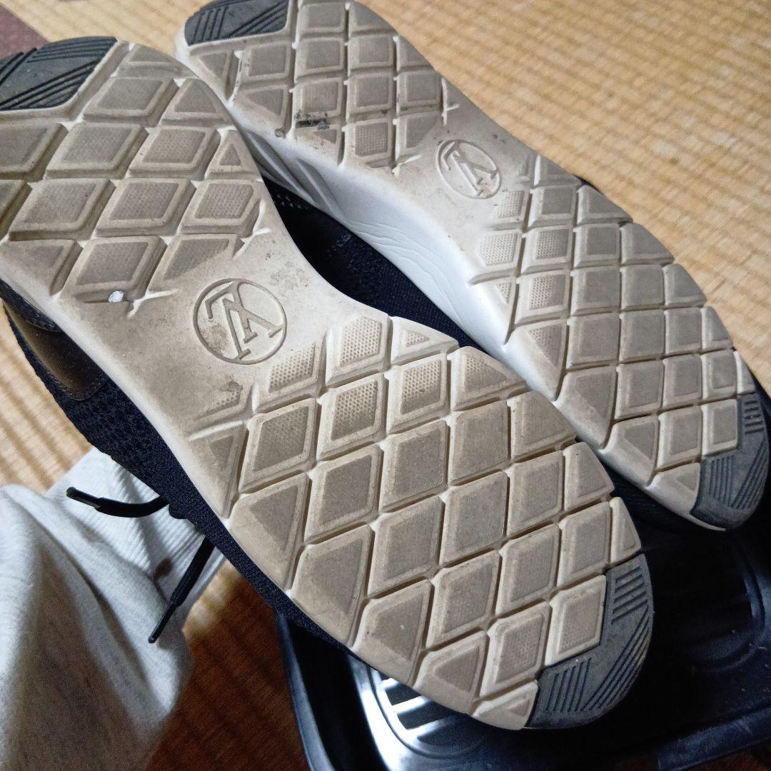 さくら様 ルイヴィトン ロゴ アフターゲームライン スニーカー 黒 38