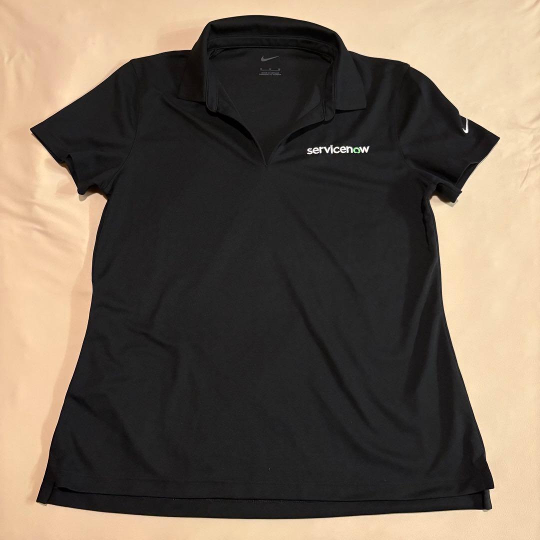 Nike servicenow ポロシャツ 黒 半袖