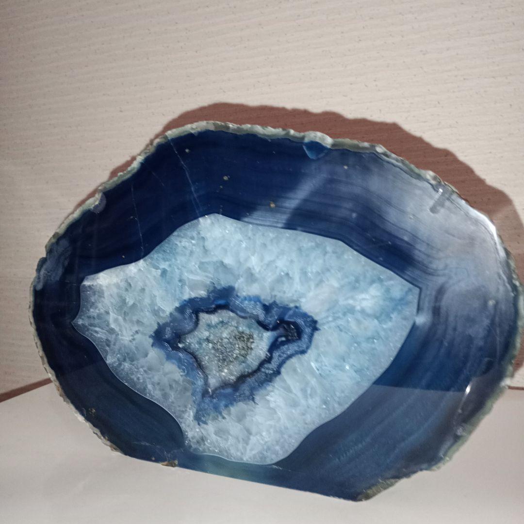 天然鑑賞石✯ブルーメノウ（青瑪瑙）鑑賞用約2.6kg　原石