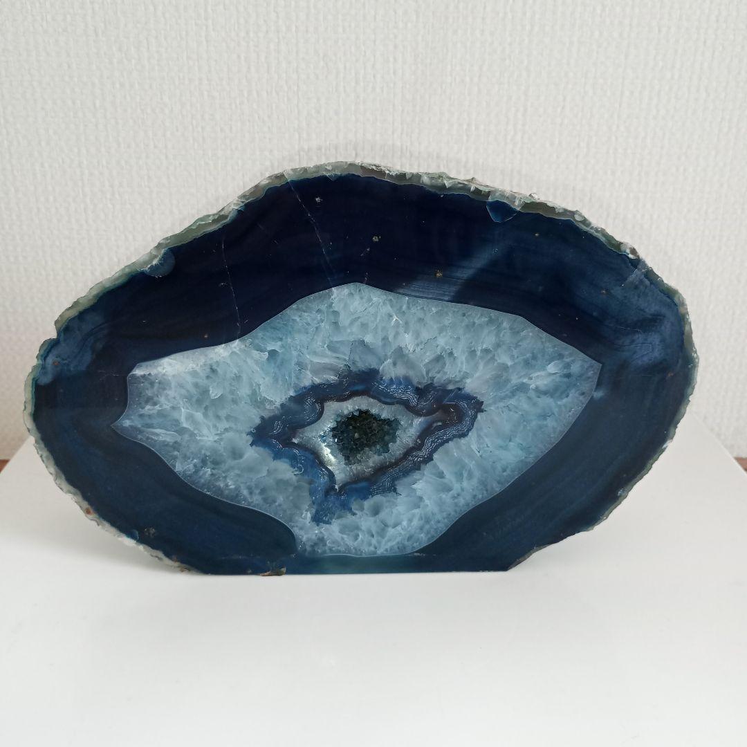 天然鑑賞石✯ブルーメノウ（青瑪瑙）鑑賞用約2.6kg　原石