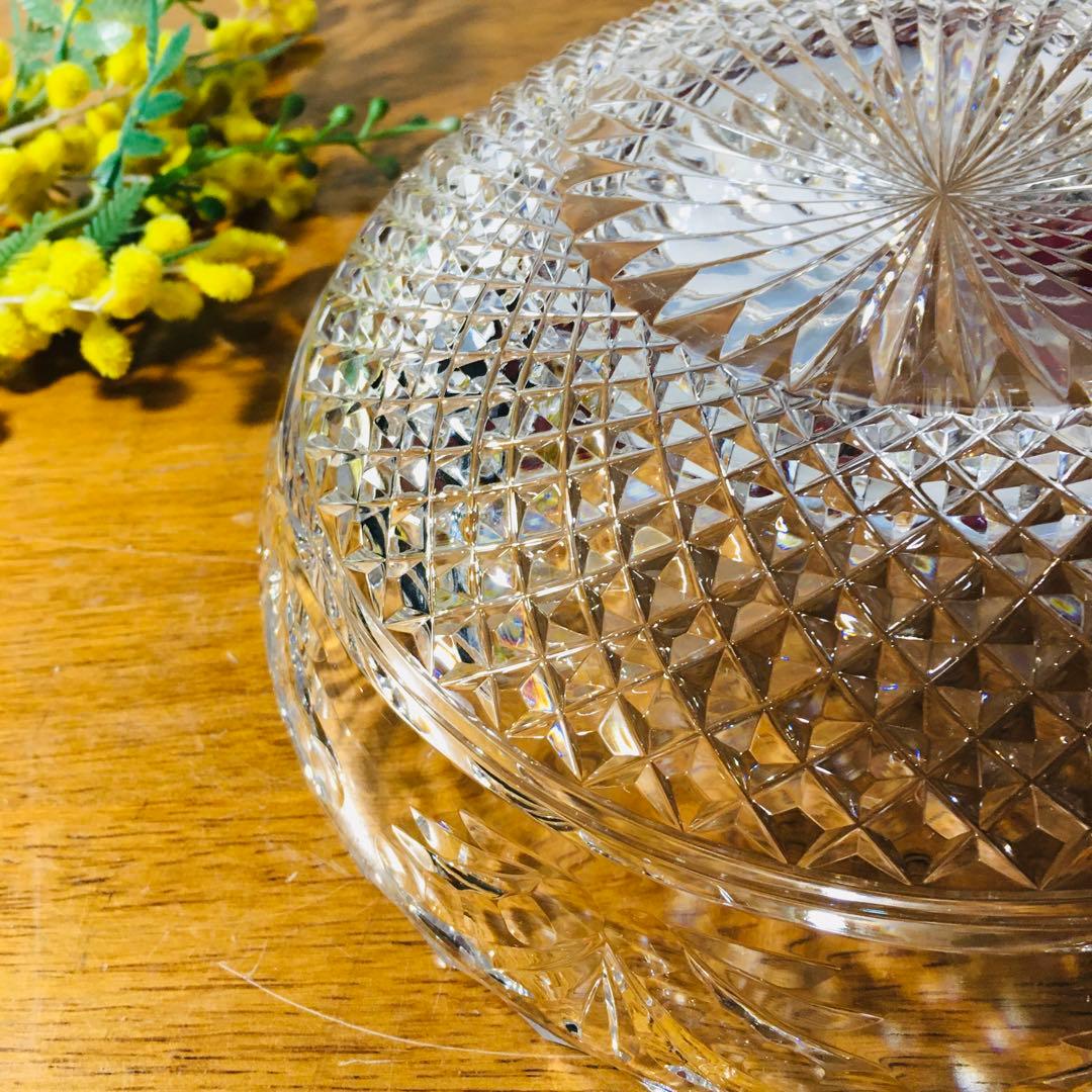 【廃盤】英国製　STUART スチュワートクリスタル　センターピース　大皿