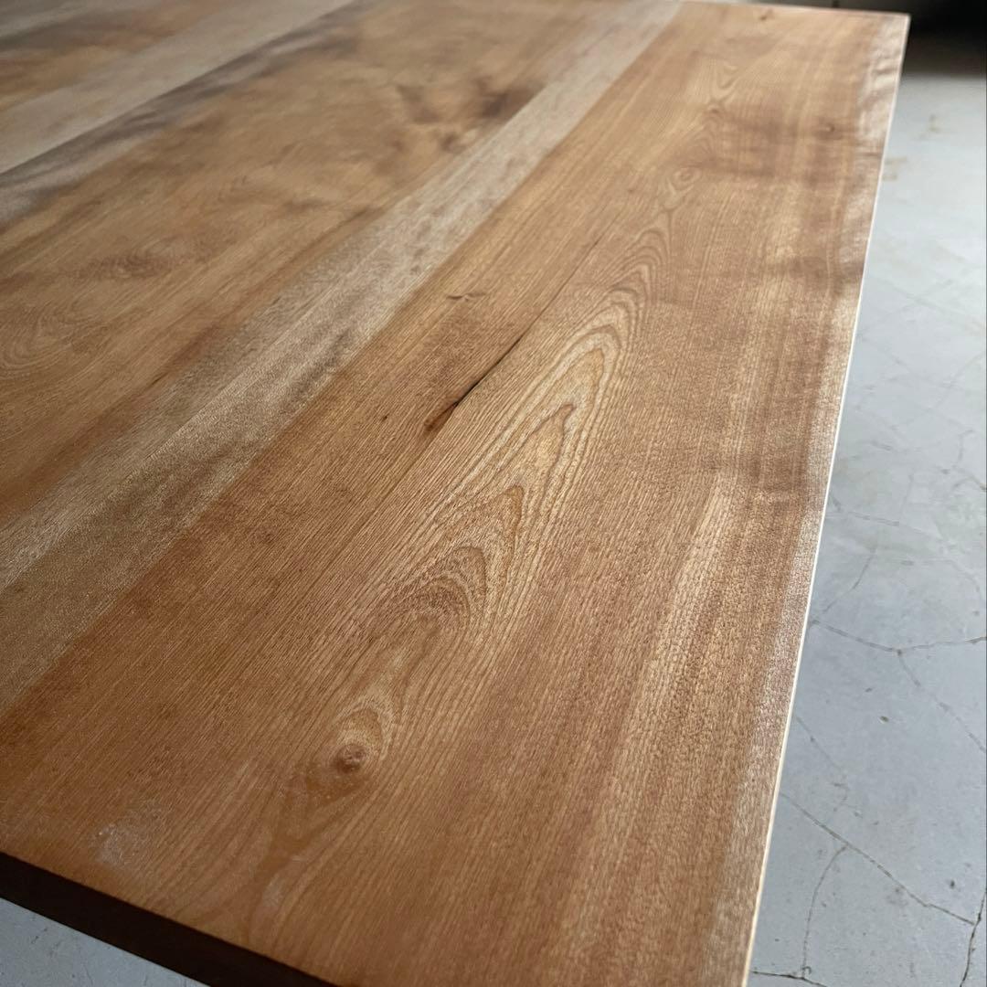 希少　松本民芸家具　ミズメザクラ　天然木無垢材　ローテーブル　センターテーブル