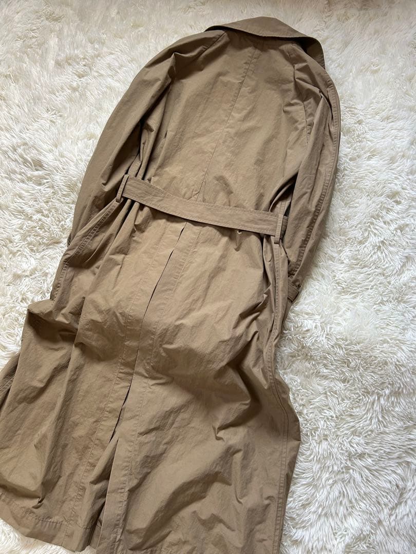 AP STUDIO トレンチコート　ナイロン　ベルト付　ベージュ　38