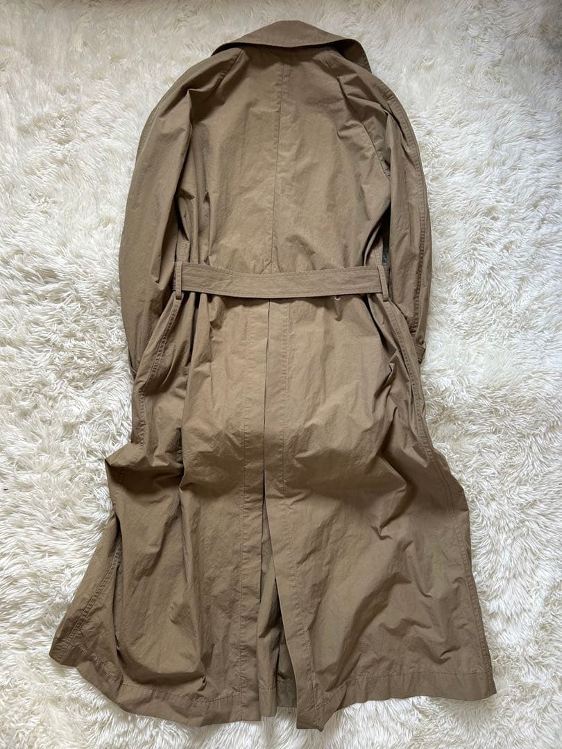 AP STUDIO トレンチコート　ナイロン　ベルト付　ベージュ　38