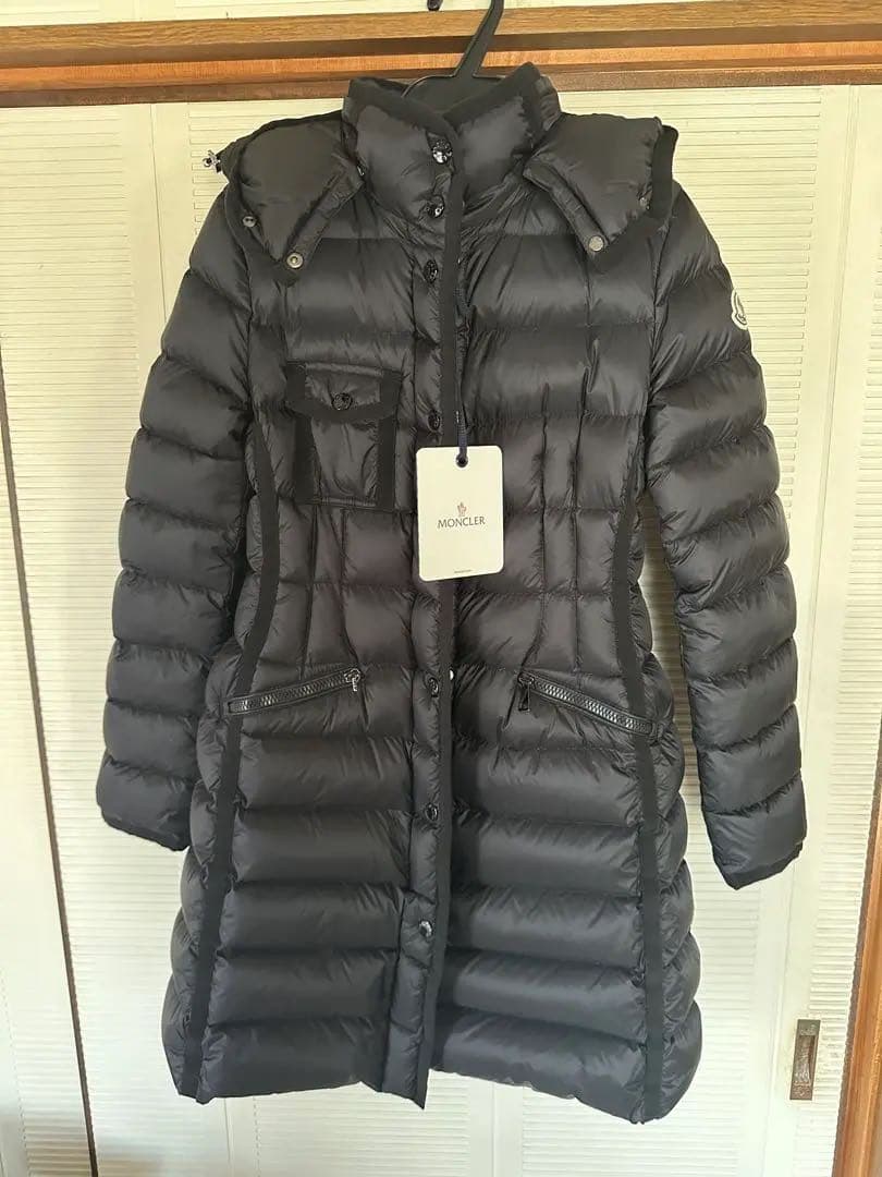 ★美品★MONCLER HERMINE ダウン黒　サイズ0