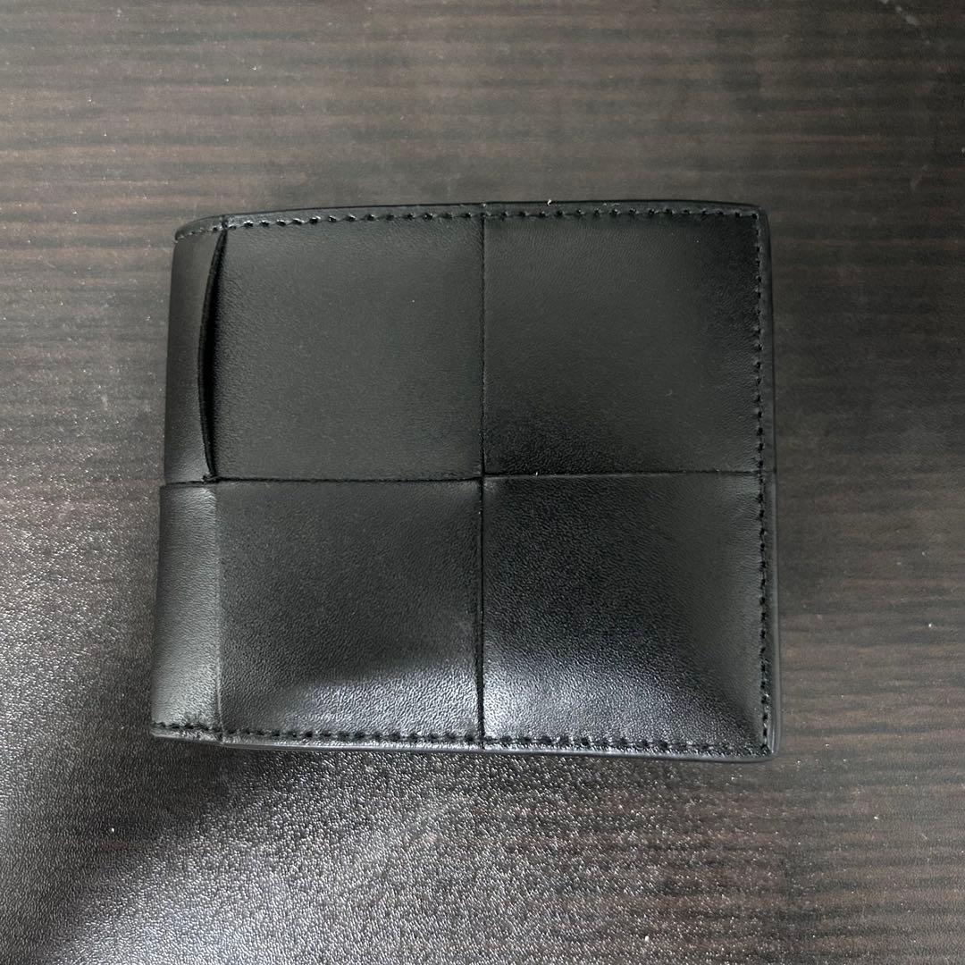 BOTTEGA VENETA 二つ折り財布　ケース付き ブラック