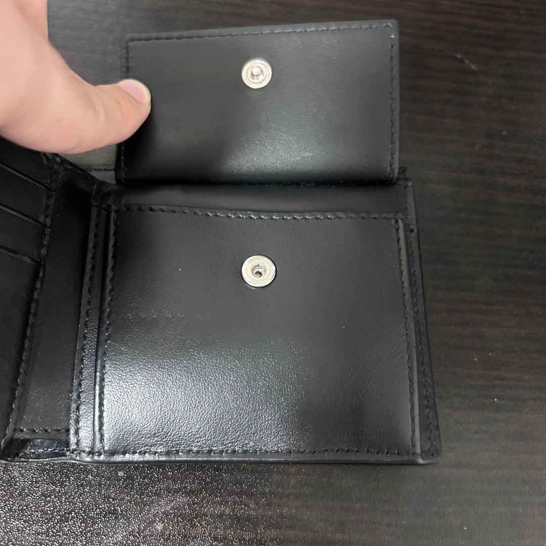 BOTTEGA VENETA 二つ折り財布　ケース付き ブラック