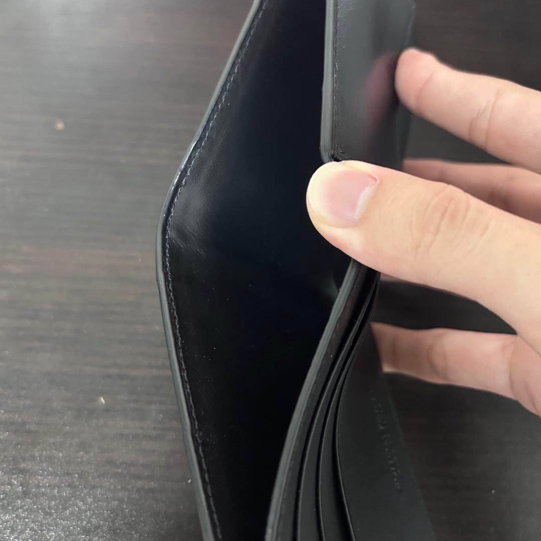 BOTTEGA VENETA 二つ折り財布　ケース付き ブラック