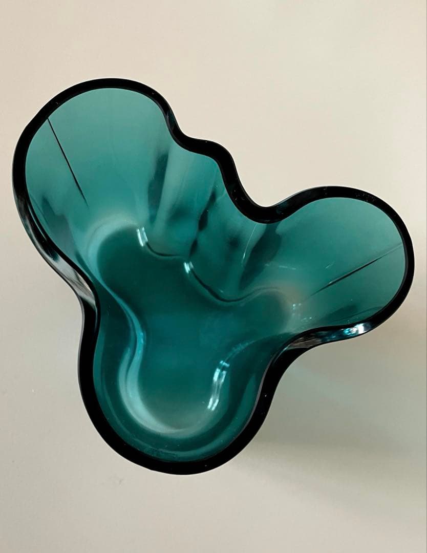 専用　廃盤　限定色　イッタラ　アアルトベース　ペトロールブルー　95mm