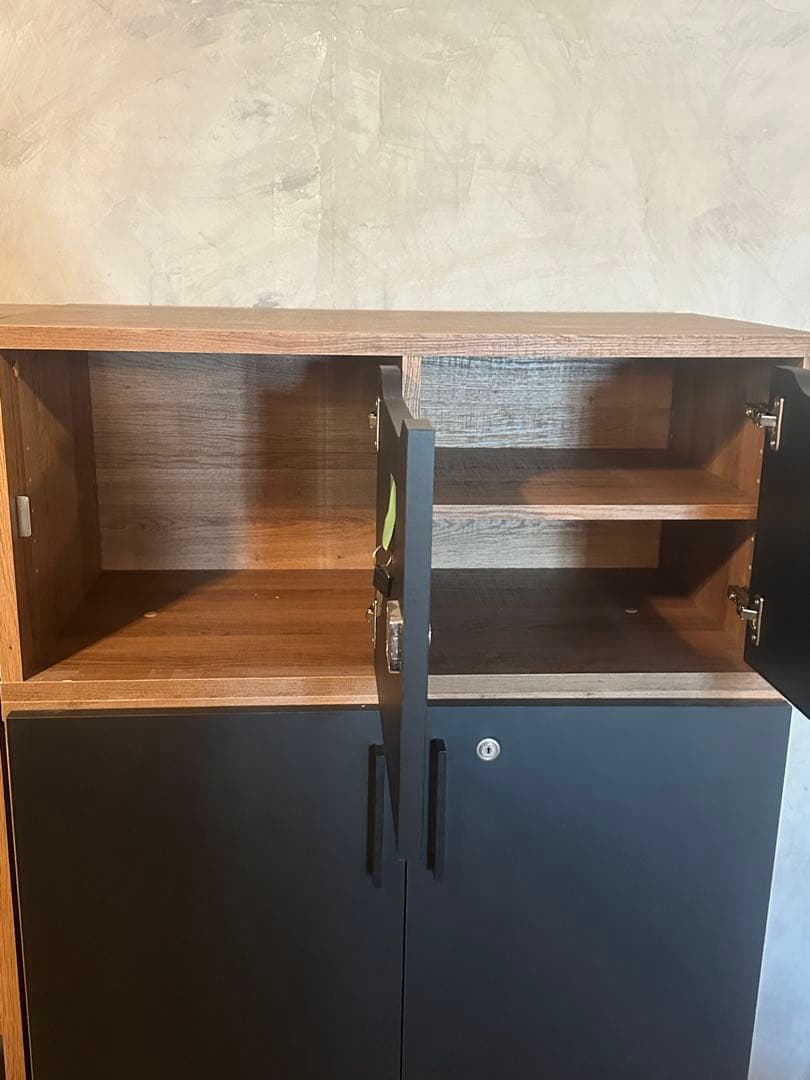 【東京都23区配送無料】オフィス　棚　キャビネット　事務所　書類　収納　セット