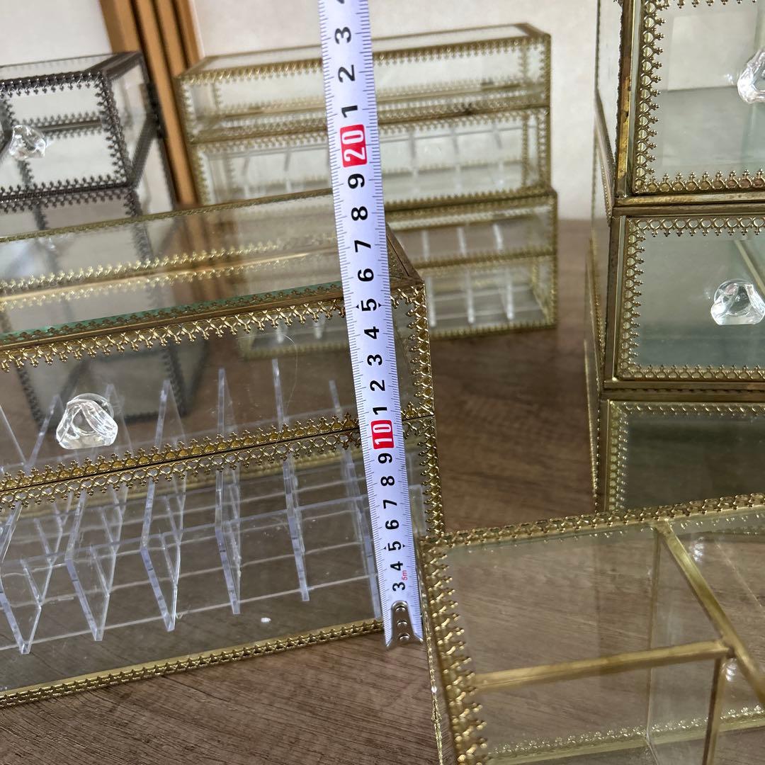 ガラス製コレクションボックスセット