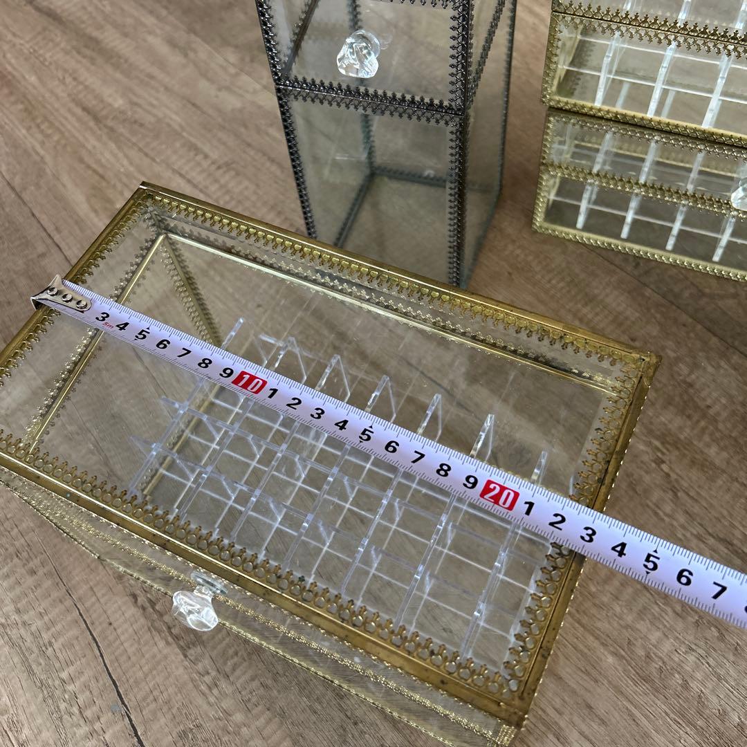 ガラス製コレクションボックスセット