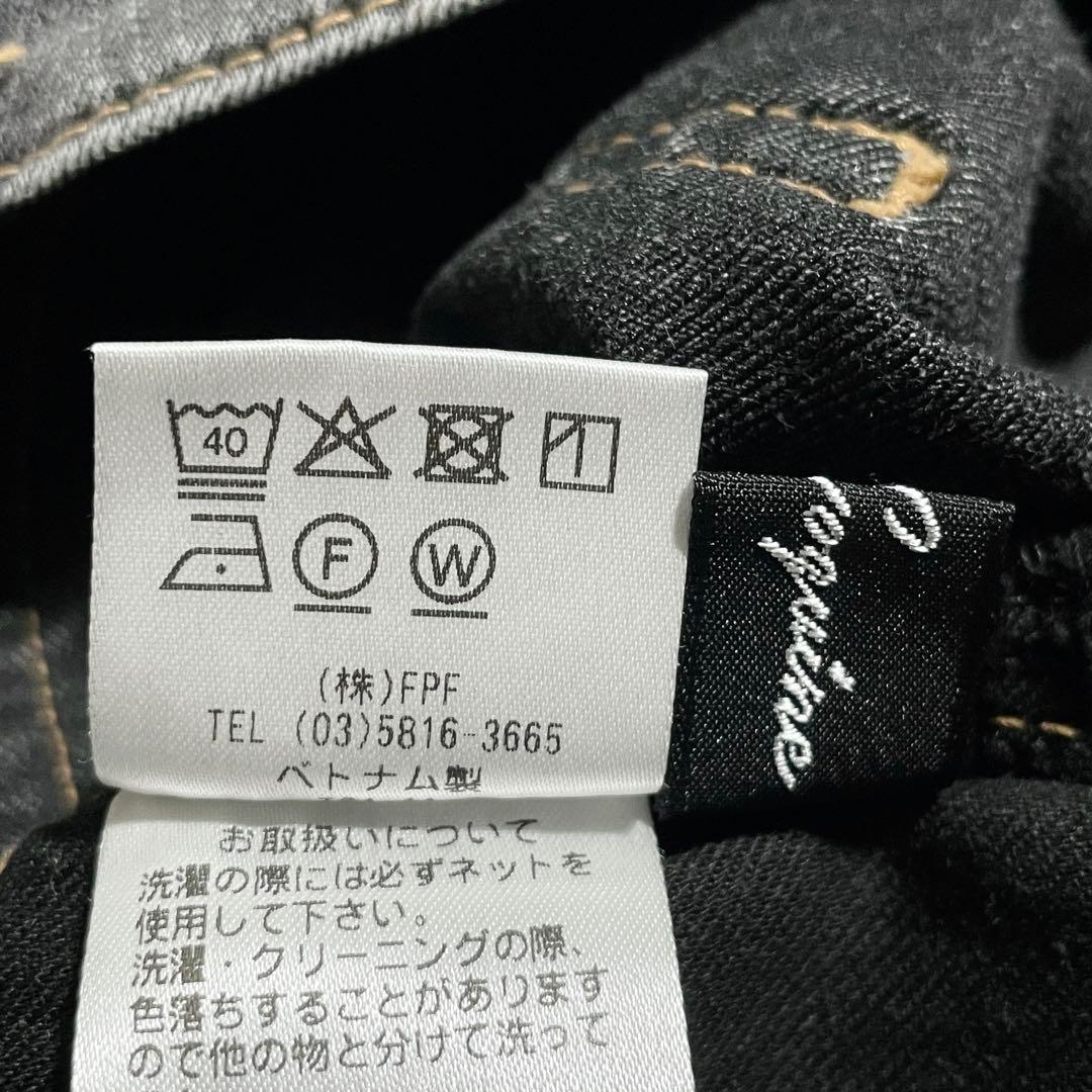 M18238 極美品　アンコキーヌ　43°N刺繍　ストレッチカーヴィーパンツ　L