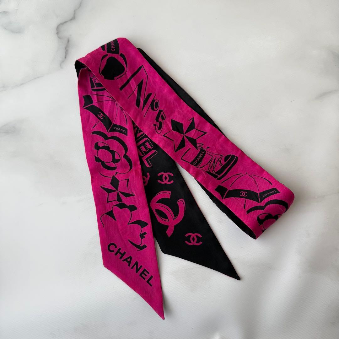シャネル＊ヘアバンド＊カメリア＊スカーフ