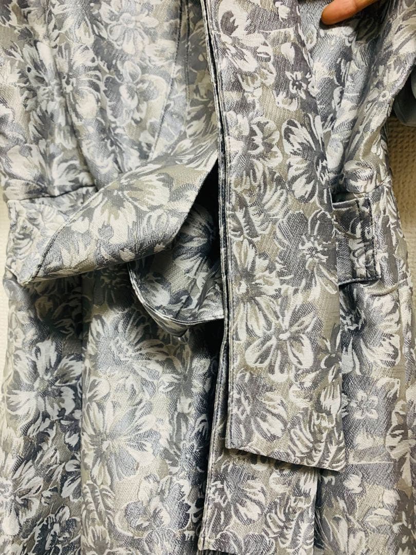 dazzlin シアーベールジャガードワンピース オケージョンドレス グレー S