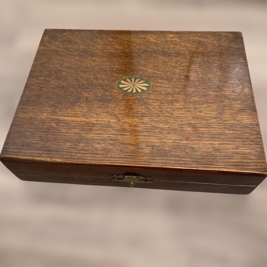 【白蝶貝 / 純銀継手】507ｇビクトリアン デザートナイフ＆フォーク12本