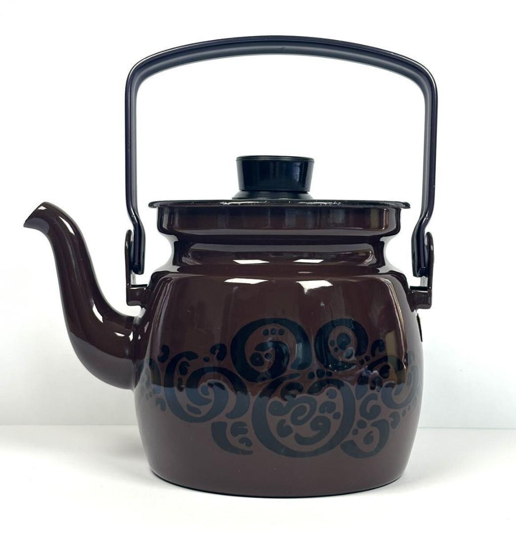 【美品】アラビア フィネル　ホーローケトル　カイ フランク　0.6L　シール付き