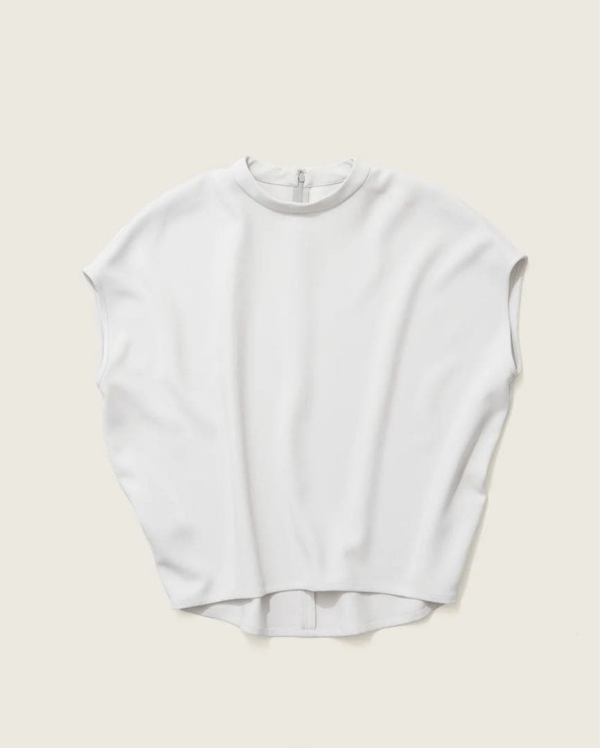 【新品】　SOÉJU ソージュ　スタンドカラーコクーンブラウス　ライトグレー　S