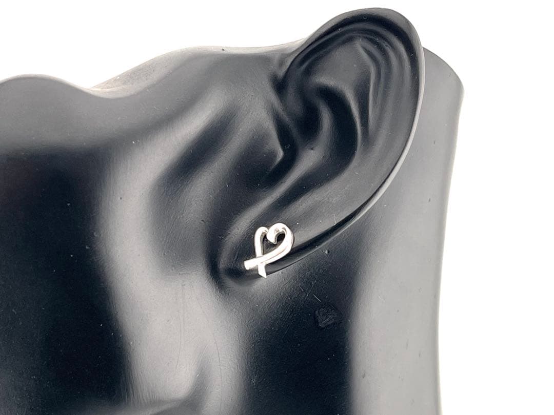 c985 美品　ティファニー　ラビングハート　ピアス　パロマピカソ　925