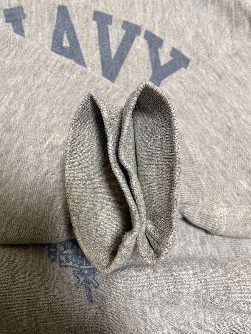 70’s 青単色タグ　チャンピオン リバースウィーブ　NAVY パーカー XL