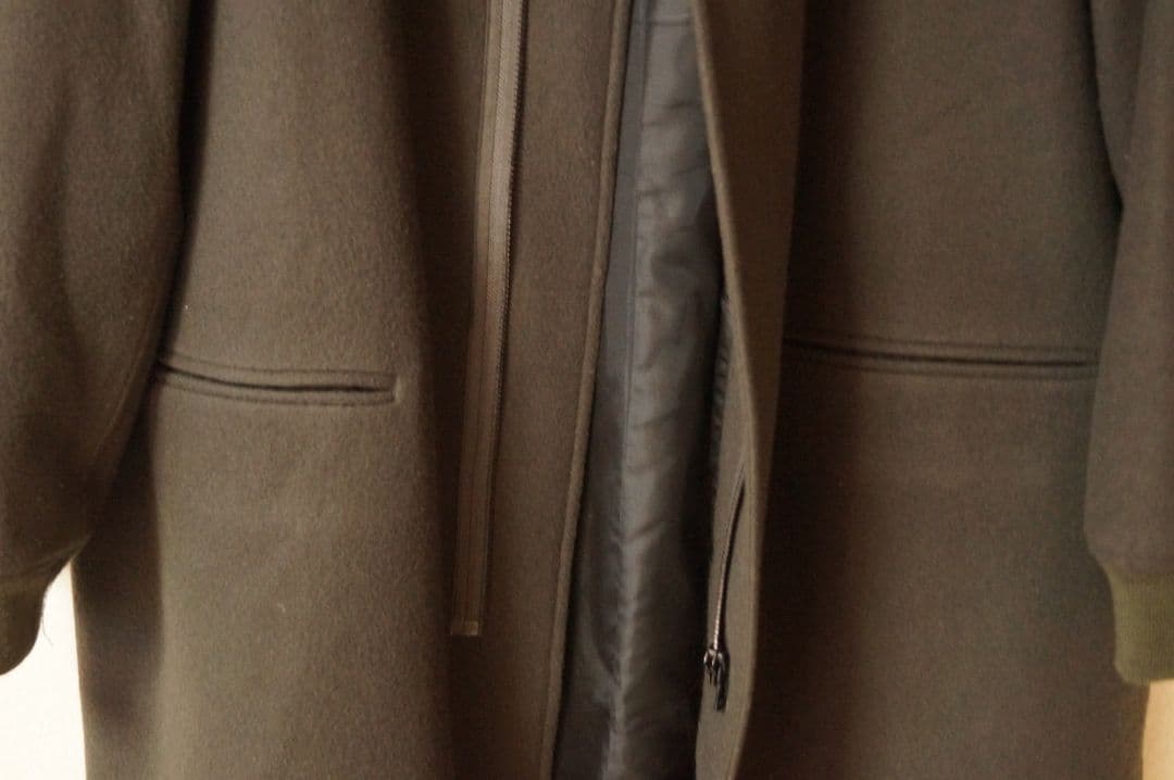 N.hollywood ノーカラー　メルトンコート