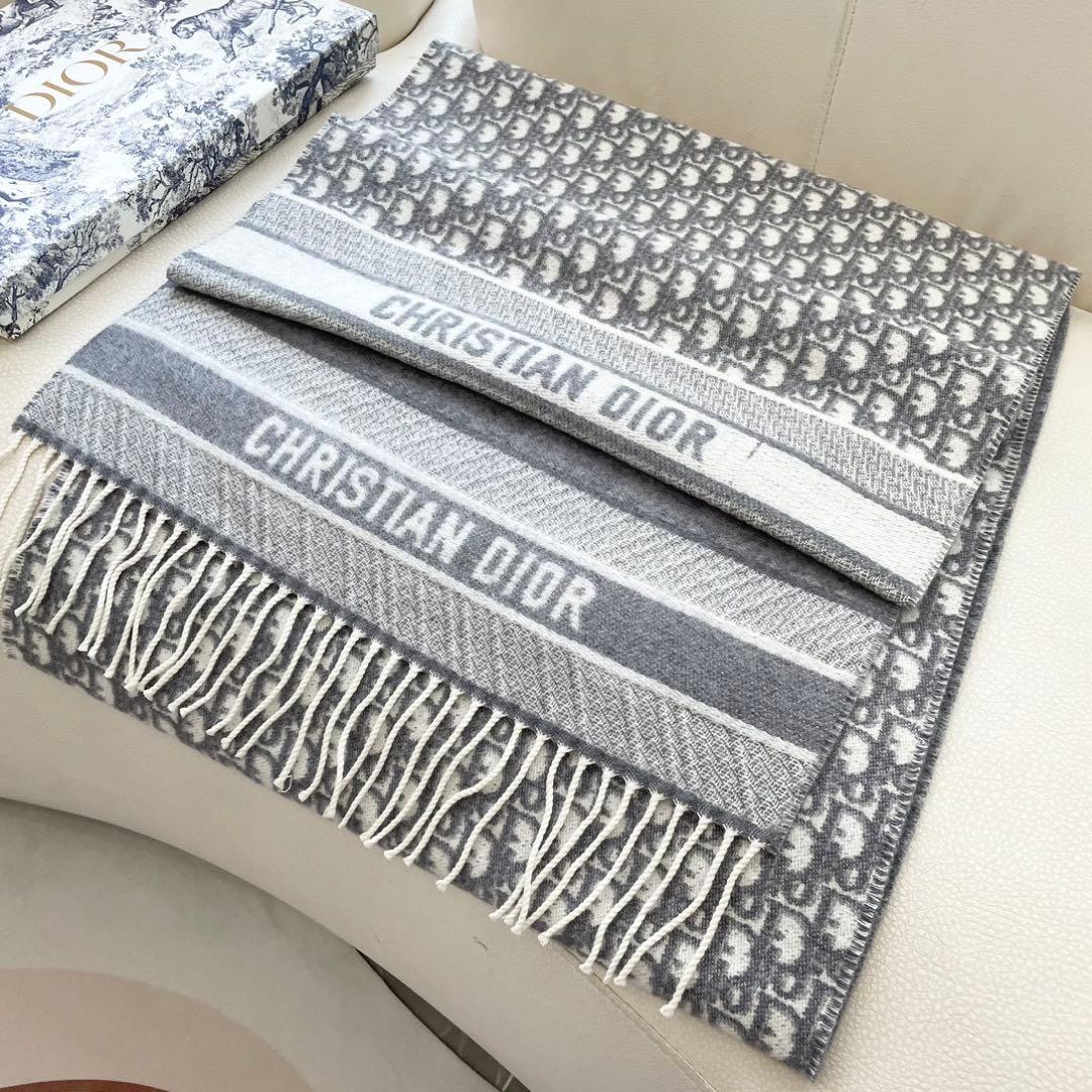 Dior ディオール　オブリーク柄 マフラー
