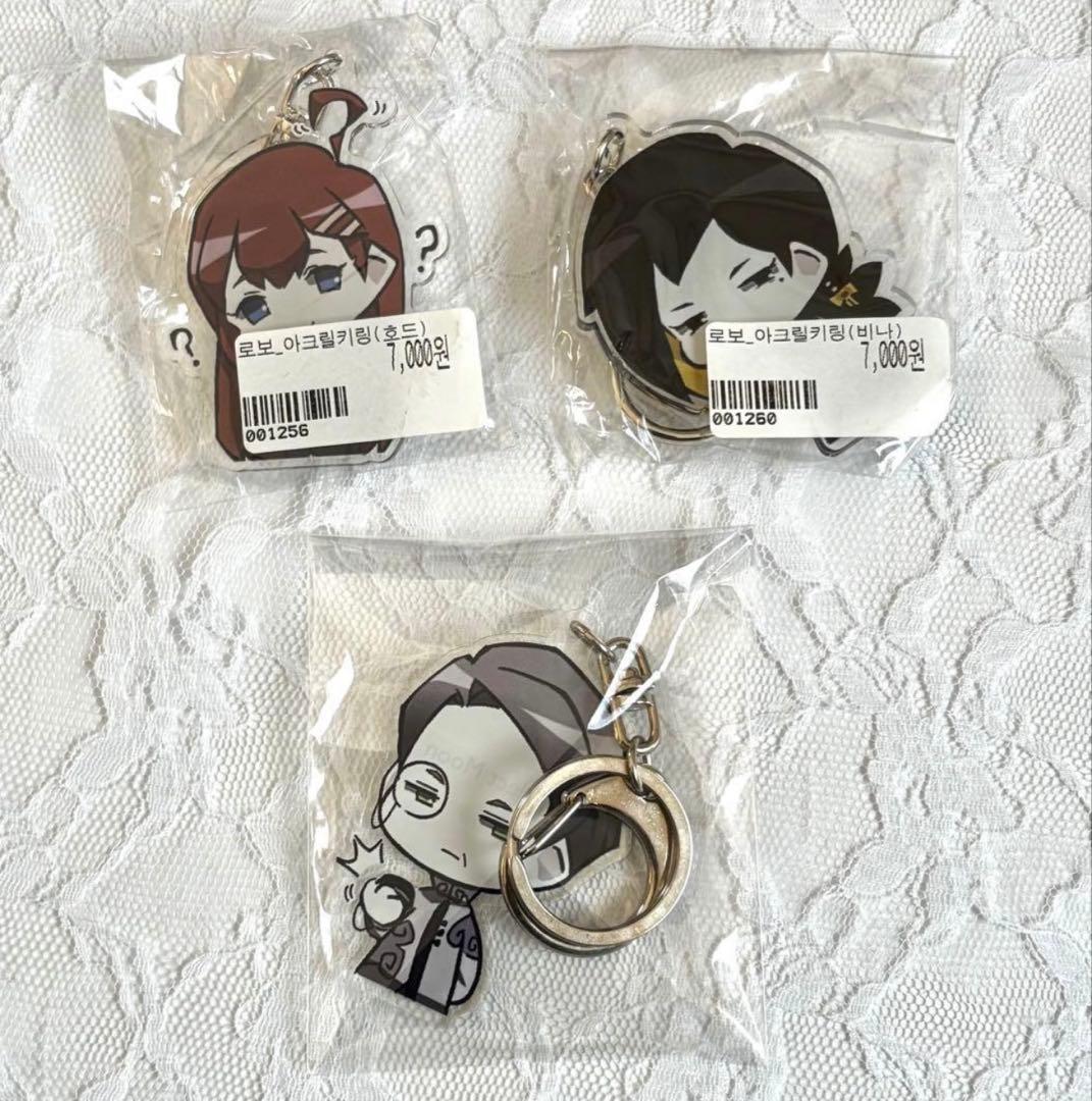 ロボトミーコーポレーション　アクリルキーホルダー　ビナー　ホド　ホクマー