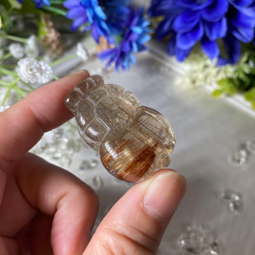 レッドルチルクォーツ 貔貅