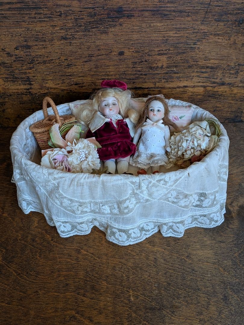 フランスアンティーク クーファン ドールサイズ