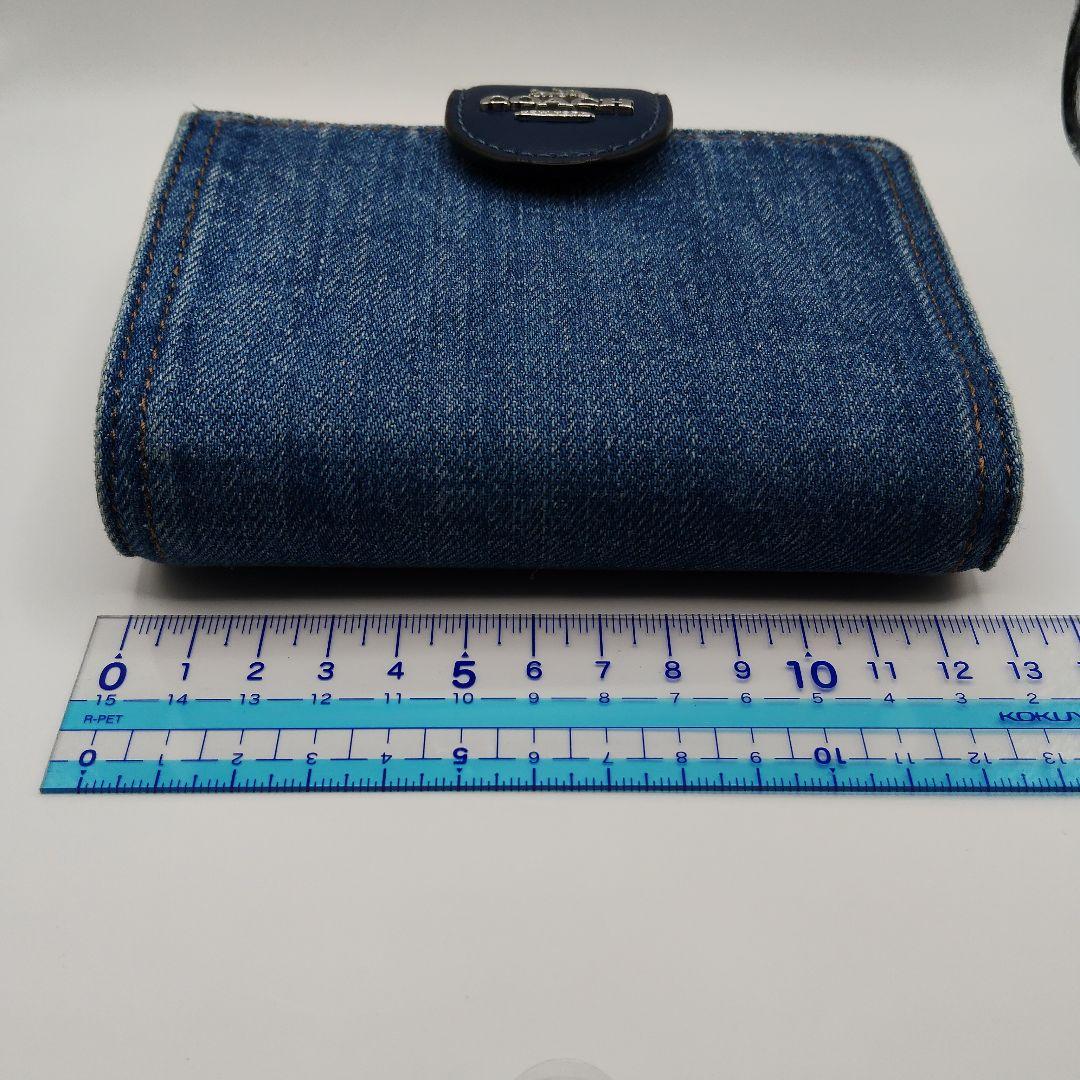 COACH　デニム　二つ折り財布