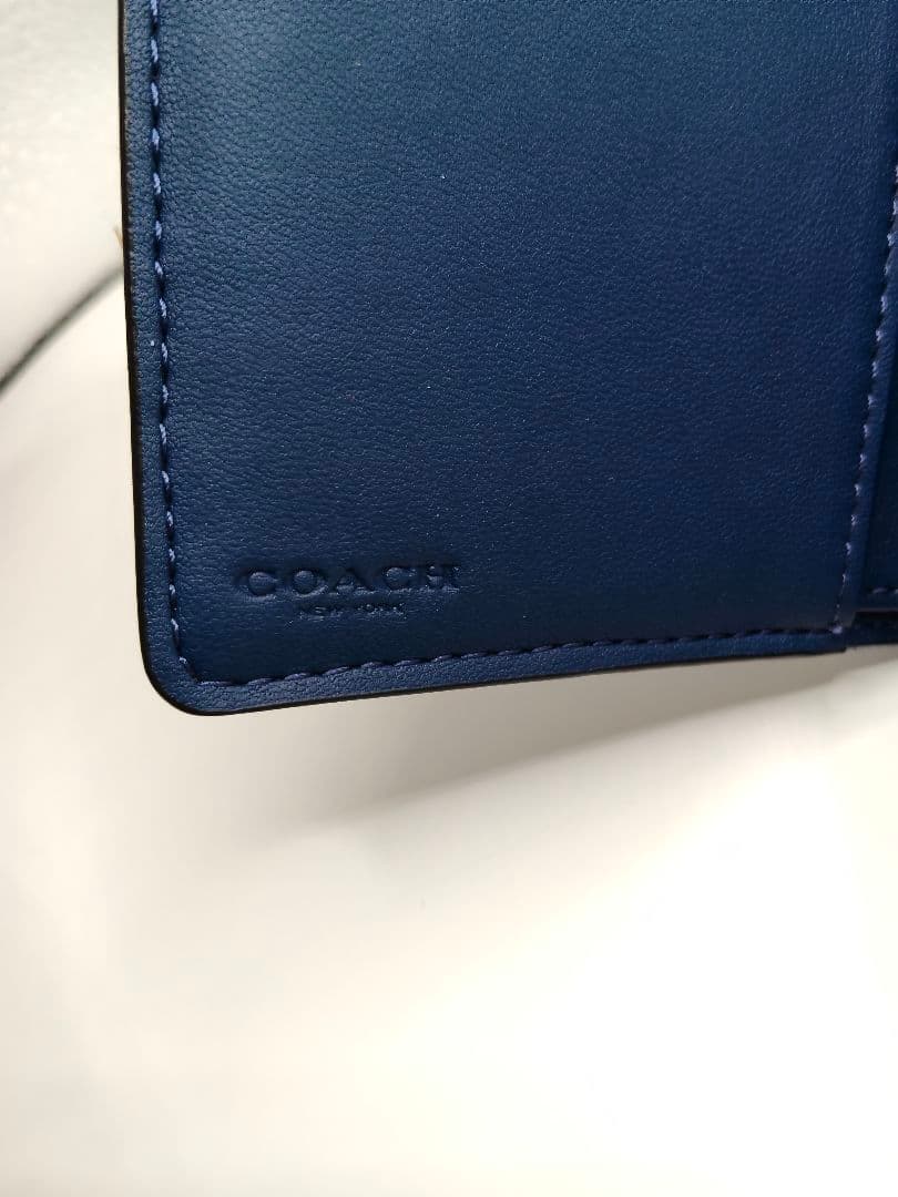COACH　デニム　二つ折り財布