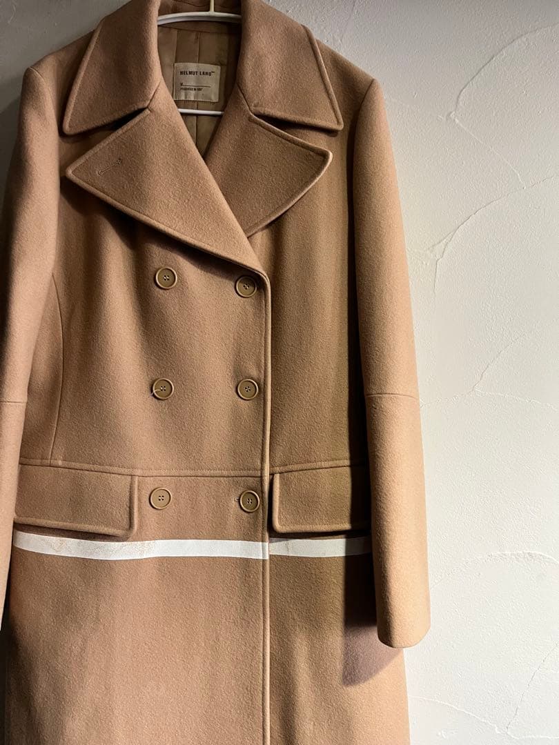 g*g様 HELMUTLANGベージュ ダブルブレスト チェスターコート ヴィン