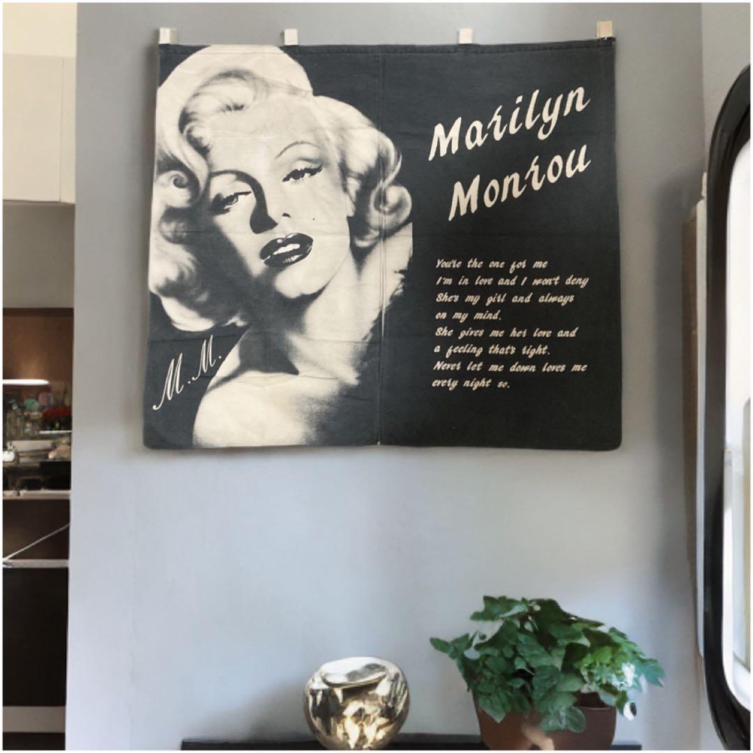 マリリン・モンロー プリント暖簾 50年代 フィフティーズ ハリウッドスター