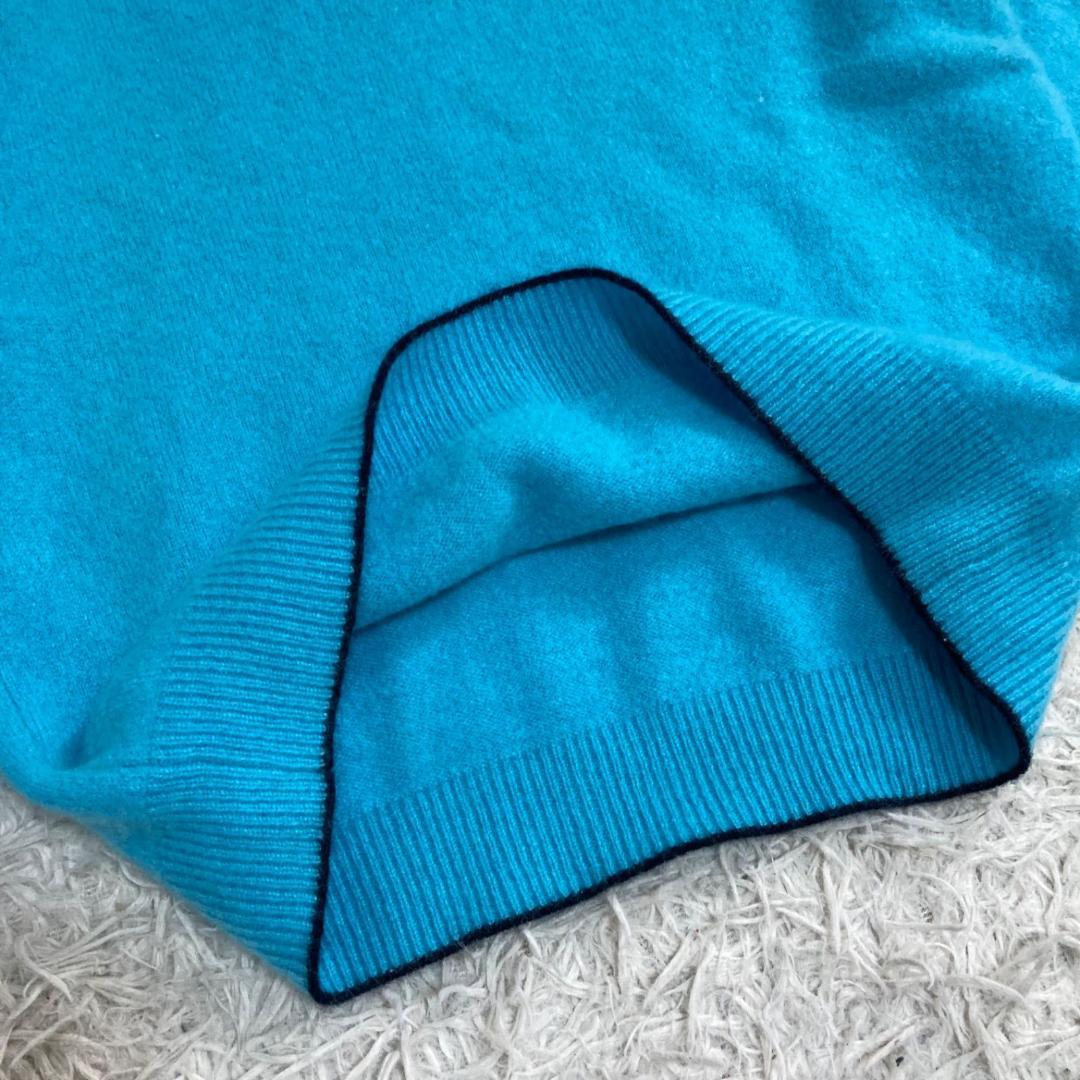 17431✨白田のカシミヤ ニット セーター カシミヤ100% Ｖネック 38