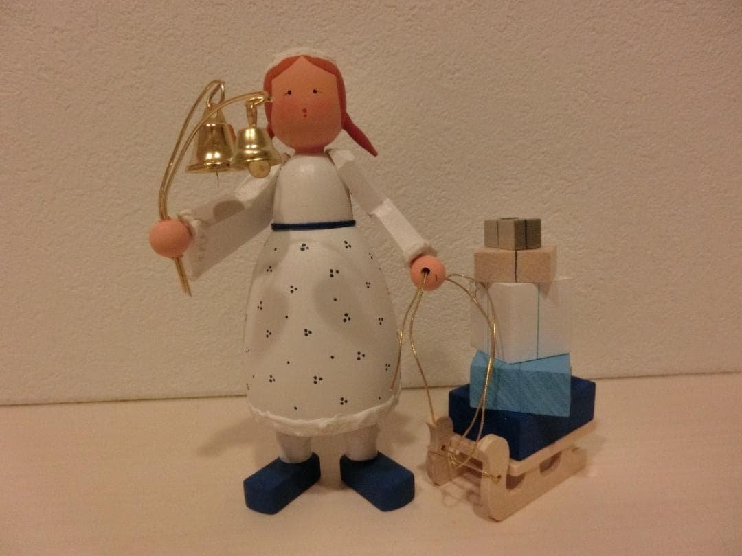 美品　ドイツ製　Bettina Franke　そりを引く天使