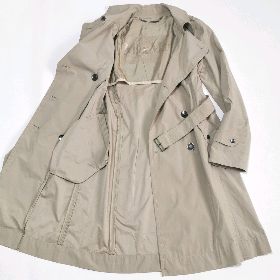 【美品✨】マックスマーラ　トレンチコート ロング ダブル ベルト ベージュ М