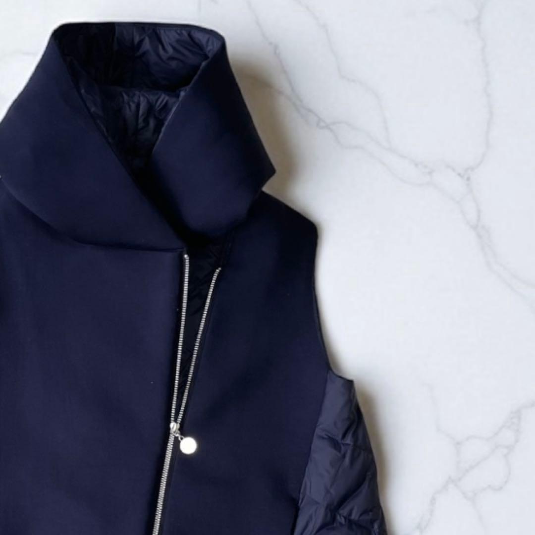 MARECHAL TERRE マルシャルテル ダウンベストパーカー ネイビー M