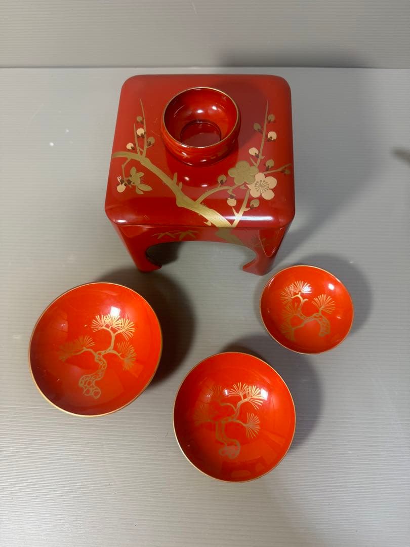 2299  お屠蘇 洗朱 変り松 松竹梅