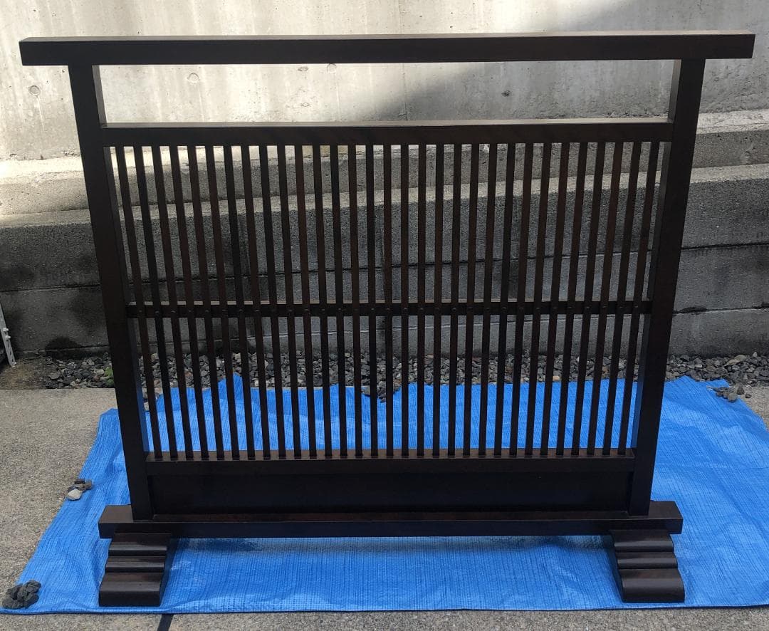 和風 衝立 格子デザイン 木製 パーテーション 目隠し 間仕切り#864