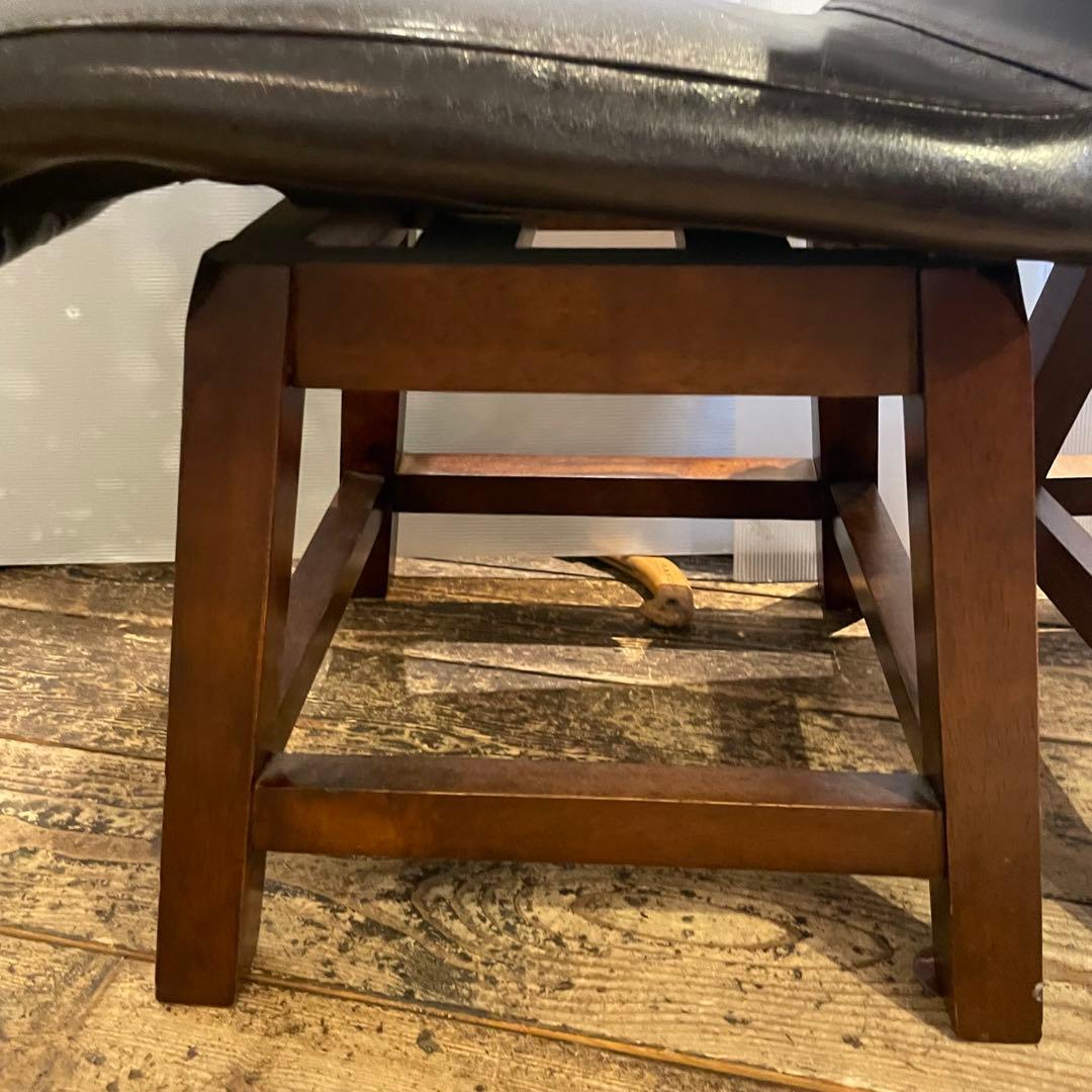 MORISHIGE モリシゲ 北欧風 アンティーク回転チェア2点セット