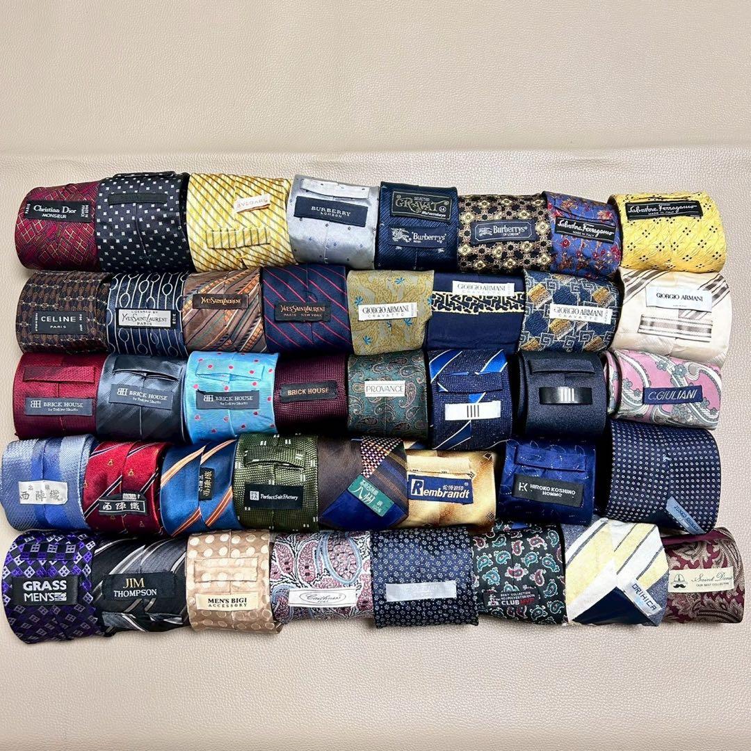 ネクタイセット 40本 ネクタイ ビジネス スーツ ハイブランド 大量
