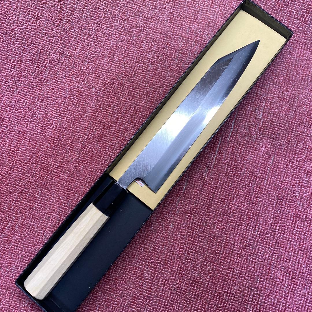 銀三　勘所切付型特製万能和包丁　210㎜ 7寸