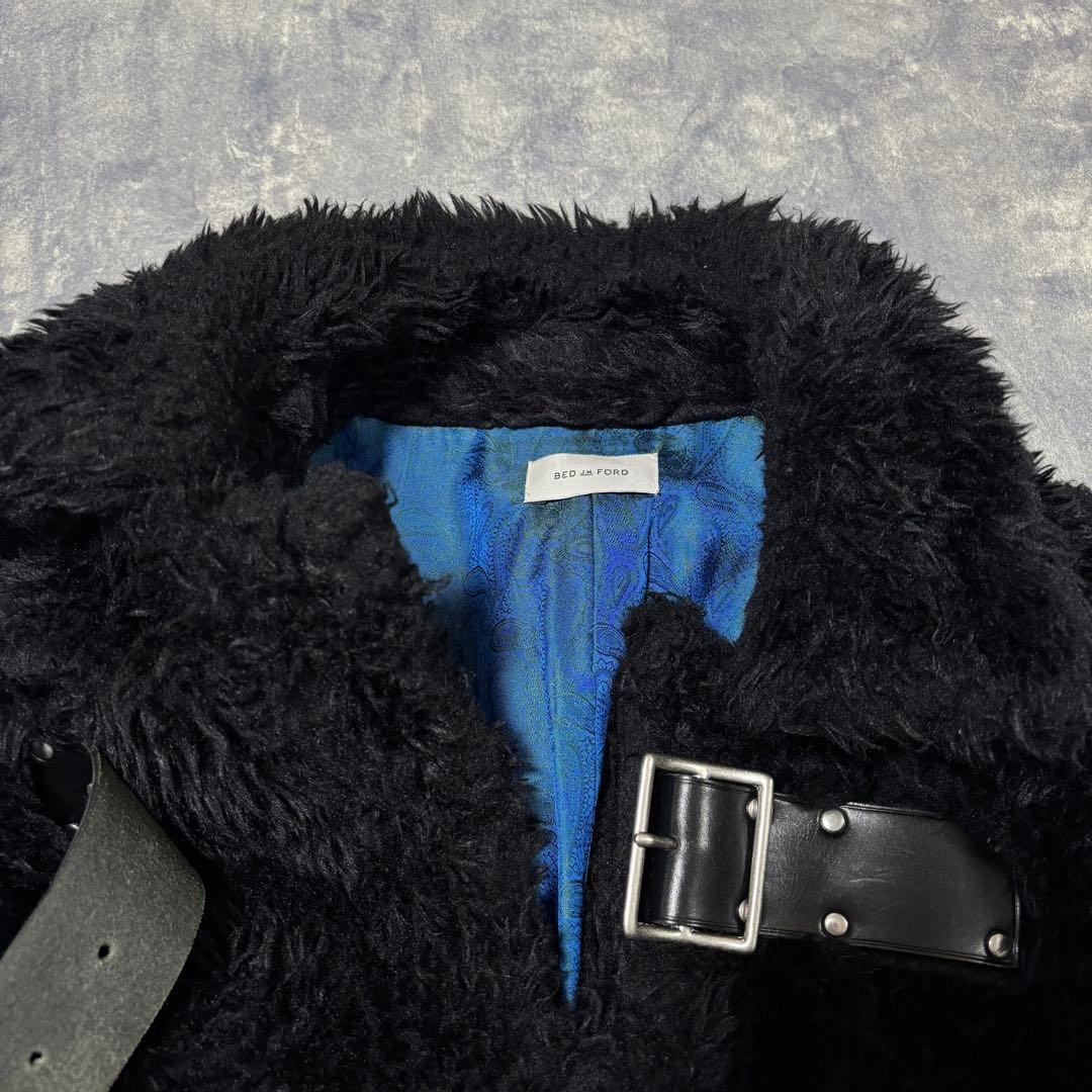 あ！希少▲BED J.W. FORD ボアコート フェイクファーコート