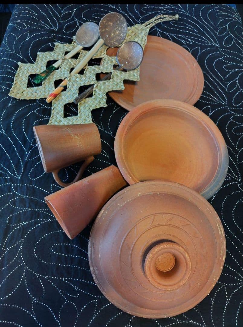 ６♦ か です＊ スリランカ産 ワラン 食器 セット