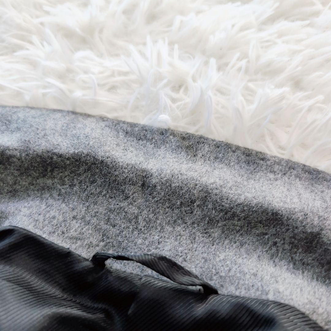 【未使用級】カシミヤ　アンゴラ　特大　XL　チェスターコート　グレー　高級　上質